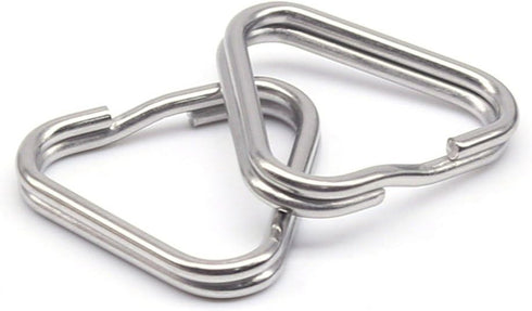2pcs Camera Eyelet Ring Split Ring Lug Ring Triangle Strap Ring Hook for DSLR RF Mirrorless Camera (Stainless Steel)...