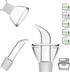 HAIZEEN 17oz/500ml Clear Glass Olive Oil Dispenser Bottle - Oil and Vinegar Cruet with Non Drip Pourers and NO Funnel Needed - Olive Oil Carafe De...