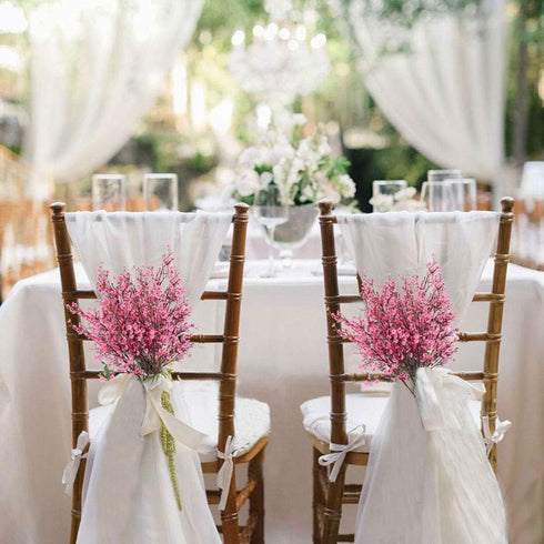 AILANDA 6 Bundles Artificial Flowers Gypsophila Bouquets Pink Spring Floral Arrangements Baby Breath Bush Real Touch Silk Floral for Wedding Table...
