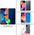 TJS Compatible with Samsung Galaxy A20 Case, Galaxy A30 Case, with Tempered Glass Screen Protector Metal Ring Magnetic Support Kickstand Heavy Dut...