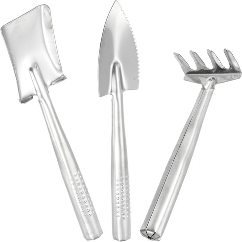 PATIKIL Mini Garden Plant Tool Set, 3 Pack Stainless Steel Trowel Shovel Succulent Gardening Hand Tools for Seedlings Bonsai Herbs Planting...
