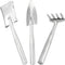 PATIKIL Mini Garden Plant Tool Set, 3 Pack Stainless Steel Trowel Shovel Succulent Gardening Hand Tools for Seedlings Bonsai Herbs Planting...