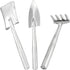 PATIKIL Mini Garden Plant Tool Set, 3 Pack Stainless Steel Trowel Shovel Succulent Gardening Hand Tools for Seedlings Bonsai Herbs Planting...