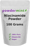 Niacinamide Powder (Vitamin B3) 100% Pure Niacin Powder 500 mg Flush-Free Supplement (100 Grams)...