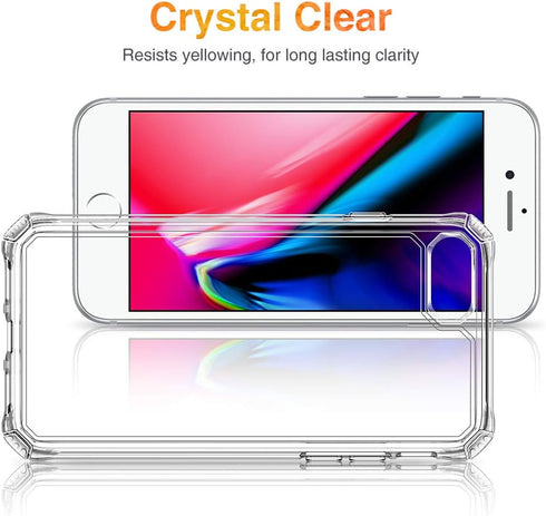 ESR for iPhone SE (2022) Case, iPhone SE (2020) and iPhone 8, Military-Grade Protection, Shock-Absorbing Corners, Yellowing-Resistant Back, Phone ...