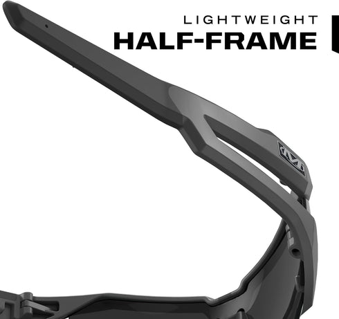 Mechanix Wear: Vision Type-V Safety Glasses with Advanced Anti Fog, Scratch Resistant, Half Framed Protective Eyewear, Lightweight Glasses with Ad...