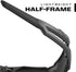 Mechanix Wear: Vision Type-V Safety Glasses with Advanced Anti Fog, Scratch Resistant, Half Framed Protective Eyewear, Lightweight Glasses with Ad...