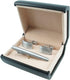 Patty Both Deluxe Cufflink Tie Clip Cuff Links Storage Gift Box Jewelry Display Case (Black)...