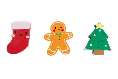 Pearhead 3 Piece Wooden Holiday Puzzle, Kids Christmas Puzzle, Holiday Puzzle Stocking Stuffer, Christmas Toys for Children, Holiday Toy Ideas, 3 ...