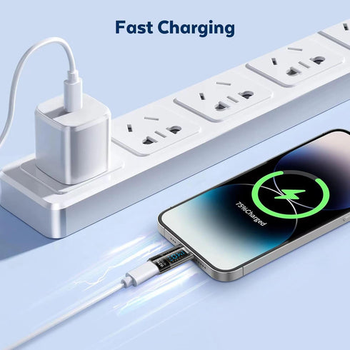 USB C Adapter, 140W Type C Female to USB C Male Extension Adapter USB-C Power Meter Tester with Digital LED Display for iPhone 15/Plus/Pro/Pro max...