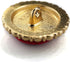 20 pcs Rhinestone Surrounded Red Velvet Metal Shank Buttons for Coats -25mm -1"...