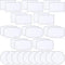 30 Pieces Sublimation Patches Fabric Iron-on Blank Patches 3 Shapes Repair Embroidery Sublimation Blank Hat Embroidery for DIY Crafts, Caps Clothe...