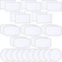 30 Pieces Sublimation Patches Fabric Iron-on Blank Patches 3 Shapes Repair Embroidery Sublimation Blank Hat Embroidery for DIY Crafts, Caps Clothe...