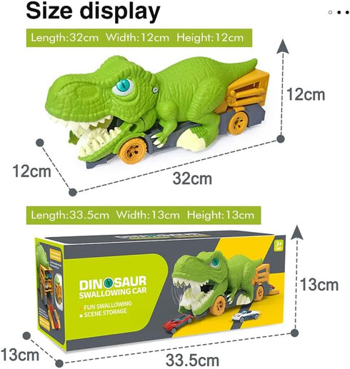 Dinosaur Transport Cart Toys Dinosaur Devouring Car Game for Kids Slides Car toys Gift for Boys...