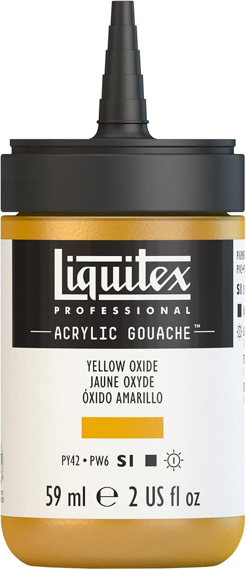 Liquitex Professional Acrylic Gouache, 2-oz (59ml) Bottle, Yellow Oxide...