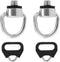 2pcs Camera Neck Strap Screw Holders, Stainless Steel Lug Ring Camera D Ring Camera Neck Strap Screw Holder with Triangle Split Rings Compatible f...