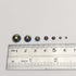 Chenkou Craft 3000PCS 1 Box Black Round Flatback Imitation Half Pearls Bead Loose Beads Gem (Black Half Ball)...
