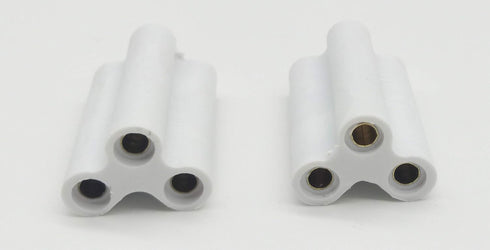 T5 T8 LED Lamp 3Pin Connector, Double End 3Pin Female Adapter Connectable Integrated Tube Iinkable Cords for LED Tube Lamp Holder Socket Fittings ...