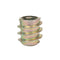 E-Z LOK Hex Threaded Inserts for Soft Wood, Zinc Alloy Flush Thread Insert 10-24 x 10mm Length, Pack of 50, (801024-10)...