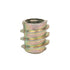 E-Z LOK Hex Threaded Inserts for Soft Wood, Zinc Alloy Flush Thread Insert 10-24 x 10mm Length, Pack of 50, (801024-10)...