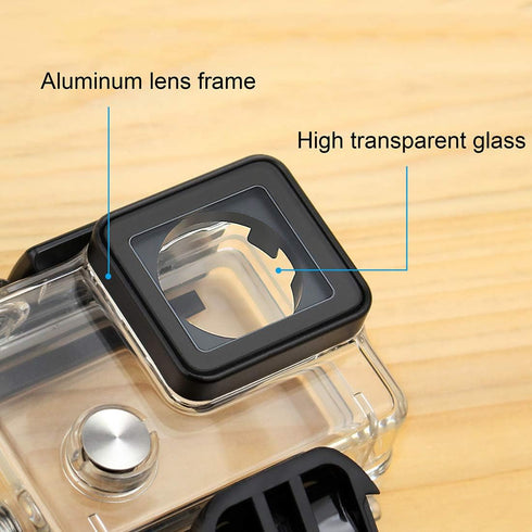 Waterproof Housing Case for GoPro Hero 4, Hero 3+, Hero 3 Underwater Photography - Waterproof Up to 131 ft (40M) - with Quick Release Mount, Thumb...