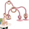 Baby Sensory Teething Chew High Chair Suction Toys for Infant Toddlers 6 12 18 24 Months, Food Grade Silicone Teether with Oak Loop Montessori Edu...