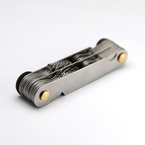 YEEZET 52PCS Thread Pitch Gauge Stainless Steel Metric 60 Degree 24pcs & Imperial 55 Degree Screw Gauge for Industrial Measurement...