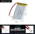 3.7V 2800mAh 623360 Lipo Battery Rechargeable Lithium Polymer ion Battery Pack with PH2.0mm JST Connector(Actually 1500mah)...