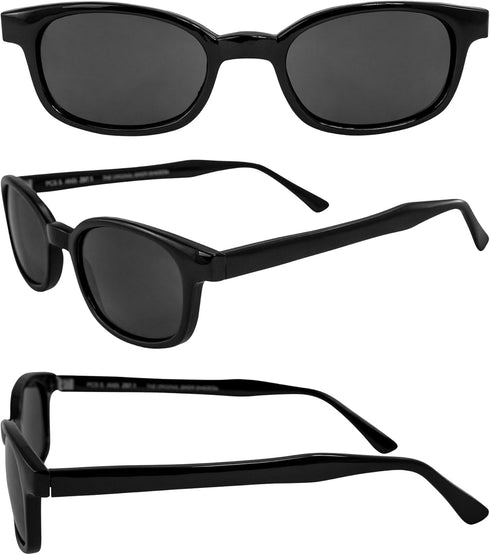 Pacific Coast Sunglasses X-Kd'S Matte Black Frame/Smoke Lens Rectangular Sunglasses, 55mm, 60mm...