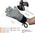 GEEKHOM BBQ Gloves, Grilling Gloves Heat Resistant Oven Gloves, Kitchen Silicone Oven Mitts, Long Waterproof Non-Slip Pot Holder for Barbecue, Coo...