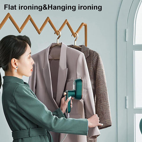 Upgrade Portable Mini Ironing Machine, 180° Rotating Handheld Iron, 50ml Foldable Travel Pack Iron, Professional Micro Iron, Suitable for Home and...