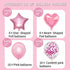28Pcs Balloon Happy Birthday Party Decorations For Women Confetti Balloons 18" Star Heart Foil Balloons Wedding Decorations Helium Ballons Girl Bo...