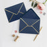 50 PCS Invitation Envelopes, 5x7 Envelopes for Invitations Blue Envelopes for 5x7 Cards A7 Luxury Envelopes Mailing Envelopes for Wedding, Graduat...