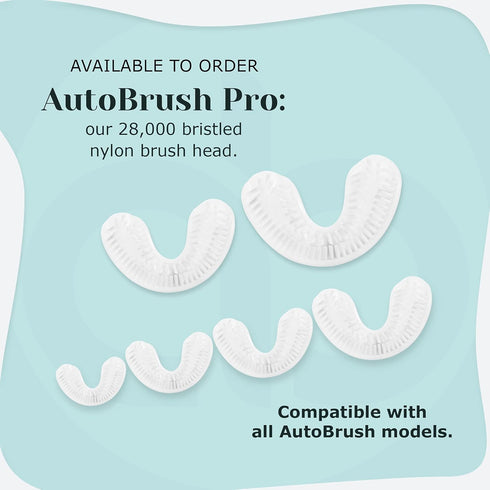 AutoBrush Silicone U Shaped Brush Head Replacement, Brush Head Refills, 360 Degree Oral Teeth Cleaning, Automatic Toothbrush Head Accessories, Adu...