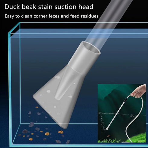 Fish Tank Cleaner and Aquarium Water Changer Siphon with a Thinner Water Tubing?Gravel Vacuum for Aquarium Kit?Perfect for Cleaning Small Fish Tan...