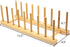 Lawei 4 Pack Bamboo Dish Drying Rack, Plate Rack Stand Pot Lid Holder, Dish Organizer Racks for Plates, Cups, Bowls, Cutting Board, Drying Rack St...