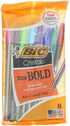 BIC Cristal Xtra Bold Ball Pen, Bold, Assorted Colors 19627, 8 Ct (Pack of 1)...