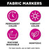 Tulip Fashion Markers 33702 Mrkt Multi Mix Tip Black 5Pk...