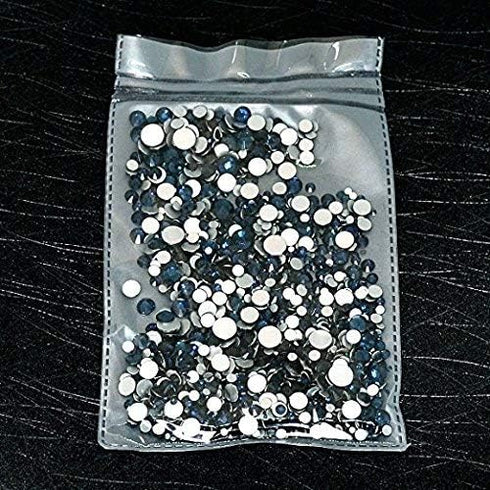 AD Beads 1440 Pieces Mixed Size No Hotfix Glue on Quality Glass Flatback Rhinestones Round Crystal Gems (27 Montana)...