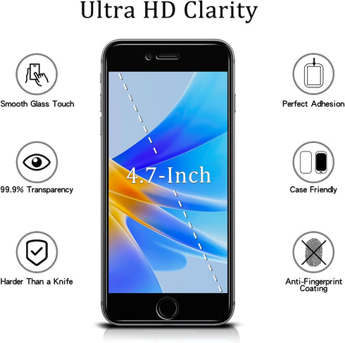 MAYtobe [2 Pack Privacy Screen Protector Designed For iPhone SE 3, SE 2022, iPhone SE 2, SE 2020 Tempered Glass, Anti-Scratch, Bubble Free......