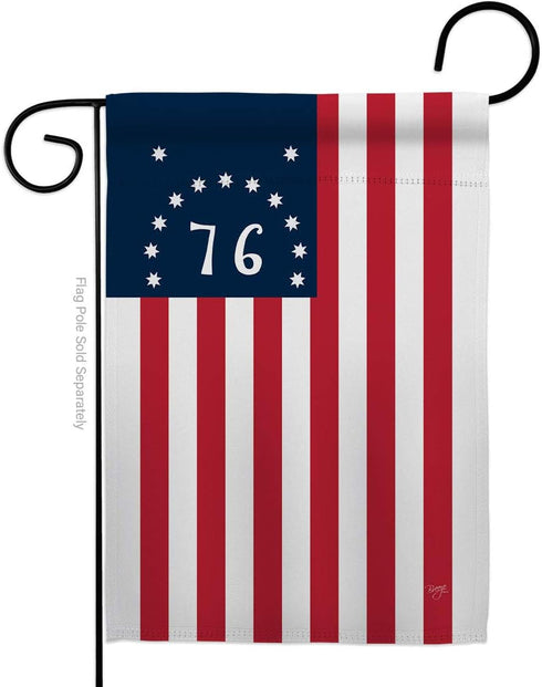 Breeze Decor - Bennington Americana - Everyday Historic Impressions Decorative Vertical Garden Flag 13" x 18.5" Printed In USA...