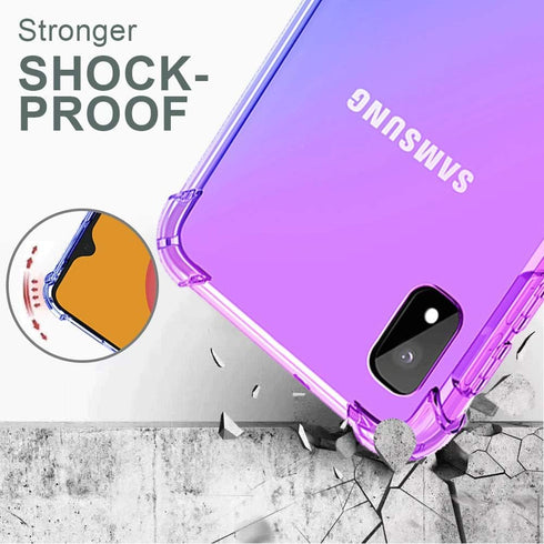 HNHYGETE Samsung Galaxy A10e Case, Galaxy A10e Case with Screen Protector, Transparent Shockproof Slim Two-Color Soft TPU Protection Cover Cases f...