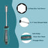Utoolmart Socket Wrench Screwdriver, 5.5mm Non-Magnetic Tip Hex Nut Driver, Socket Driver Hex Nut Key Wrench Screwdriver, with 75mm Cr-V Steel Rou...