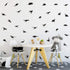 TOARTi Black Dinosaur Wall Decal Minimalist Animals Vinyl Dinosaur Wall Sticker for Baby Boy Room Decoration (35pcs)...