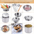 Play Pots and Pans Toys for Kids Kitchen Playset Pretend Cookware Utensils Play Set Play Cooking Toys Mini Stainless Steel Cooking Utensils Toys K...