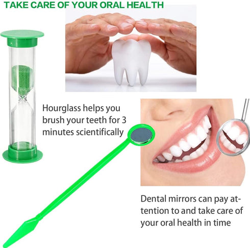 2 x Portable Orthodontic Oral Care Kit, Travel Kit for Patients, Interdental Brushing Wax Floss Toothbrush Cleaning...