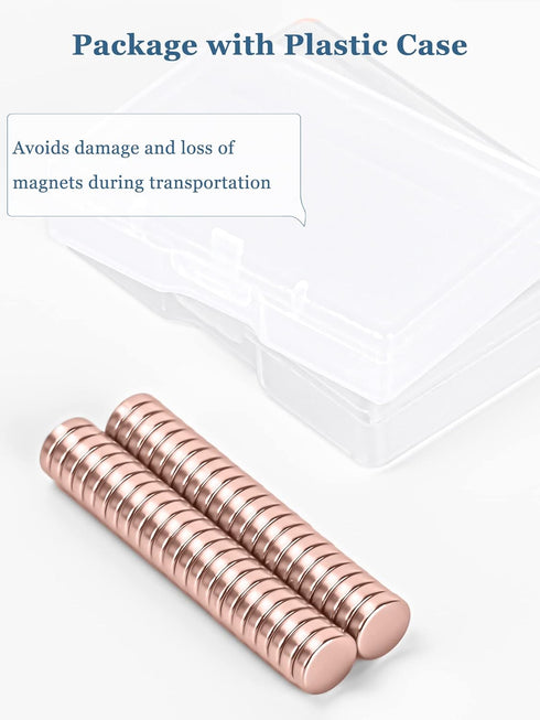 SMARTAKE 45 Pcs Refrigerator Magnets, 10x2.6mm Small Round Fridge Magnets, Multi-Use Premium Neodymium Office Magnets for Fridge, Whiteboard, Bill...
