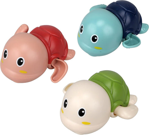 Turtle Baby Bath Toys for Toddlers, Funny Swimming Bath Toy Set for Boy Girl Gifts, Wind-up Bathtub Toys for Infants, Floating Water Pool Toys, 3 ...