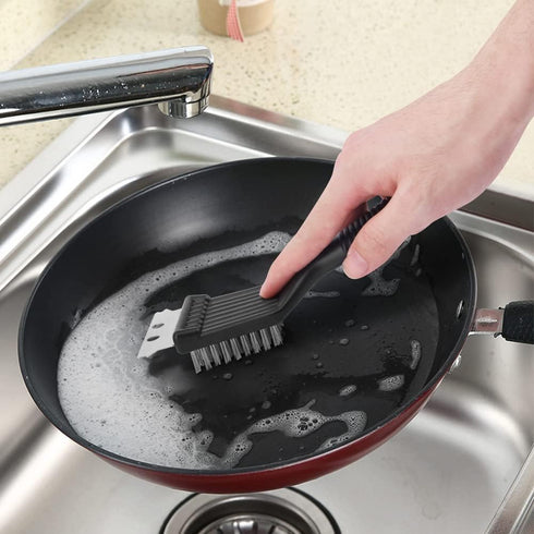 4pcs Cleaning Tool, Stainless Steel Cast Iron Skillet Cleaner, Cast Iron Scrubber Kit,Chainmail Scrubber with Scraper Tool for Cast Iron Pans, for...