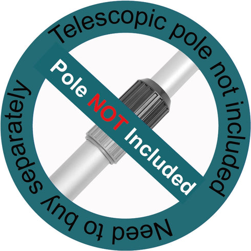 Poolvio Professional Swimming Pool Skimmer Net, Heavy Duty Pool Leaf Rake with Ultra Deep Fine Mesh Net Bag, Fast Cleaning Tool for Inground & abo...